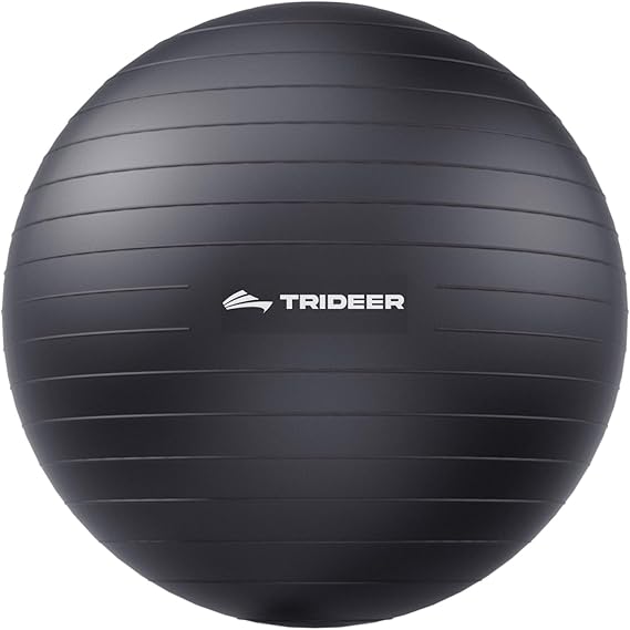 Extra Thick Yoga Ball Exercise Ball, 5 Sizes Gym Ball, Heavy Duty Ball Chair for Balance, Stability, Pregnancy, Quick Pump Included